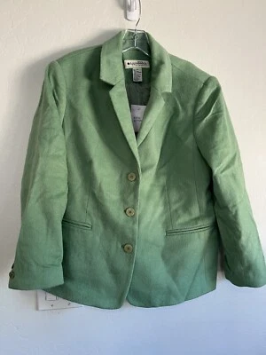 Nova Jaqueta Blazer Feminina Appleseed’s Vintage 16 Pequena Lã Cashmere Forrada Lt. Verde - Imagem 1 de 4