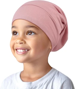 Silk Bonnet for Kids Girls 2-6 Years, Adjustable Strap, Smooth for No Frizzy Hai - Picture 1 of 7