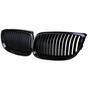 Gloss Black Front Bumper Kidney Grill Grille for BMW E92 E93 M3 Coupe 2007-2010