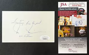 Ivan Irwin Signed 3x5 Index Card JSA Cert w/COA Canadiens/Rangers NHL (d.2019)! - Picture 1 of 4