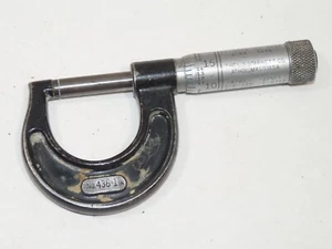 Vintage Starrett No. 436-1 Inch Outside Micrometer Machinist Tool - Picture 1 of 6