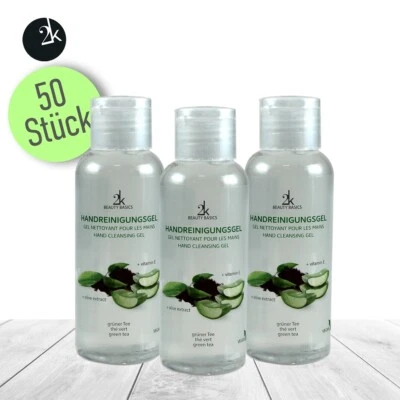 50 x Handreinigungsgel, Hände waschen ohne Wasser, Desinfizierend für unterwegs - Bild 1 von 2
