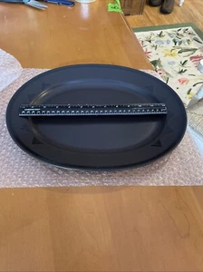 PFALTZGRAFF Midnight Sun Black OVAL Meat SERVING PLATTER 14 1/2" - Picture 1 of 2