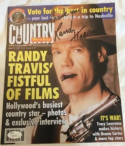RANDY TRAVIS SIGNED COPY of Country Weekly Magazine w/ JSA COA Nice Collectible - Picture 1 of 4
