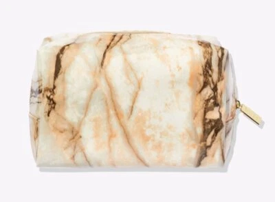 NEW Tarte Marbled Marvel Marble Makeup Bag Cosmetic Pouch Storage Travel Case - Image 1 of 4