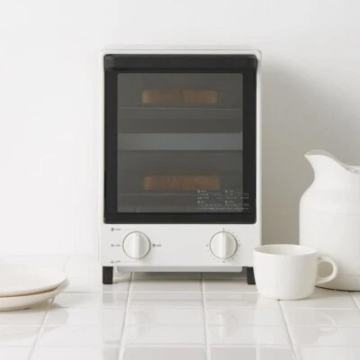 MUJI Toaster Backofen vertikal 2 Stufen 22,5×25×32,7cm weiß MJ-OTL10B Japan AC100V - Bild 1 von 4