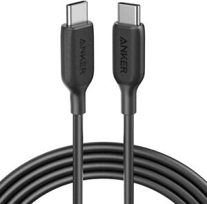 Anker Powerline III USB-C to USB-C Fast Charging Cord (6 ft), 60W Power Delivery