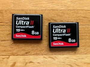 Two SanDisc Ultra Compact Flash Cards 8GB ech - Picture 1 of 1