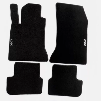 For Mercedes-Benz CLA 2014-2025 Car Floor Mats Velour Black Waterproof Liners - Image 1 of 4