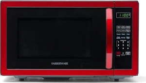 Farberware Countertop Microwave 1000 Watts, 1.1 cu ft - Microwave Oven  Red - Picture 1 of 6