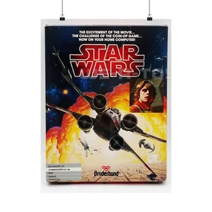 Star Wars Game Box Art Poster – 8-Bit Adventure commodore 64 128 Plus 4 Vic-20 - Picture 1 of 9
