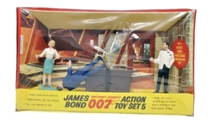 James Bond 007 Vintage Gilbert Action Spielzeug Set 5 m Secret Desk selten Sammlerstück - Bild 1 von 13