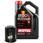 5L Motul 8100 ECO-CLEAN 0W-20 Wix Filter Motor Oil Change Kit API SP Toyota MR2