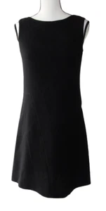 Abito Lafayette 148 Taglia XS Classico Nero Lana Senza Maniche Linea A Dark Academia - Foto 1 di 6