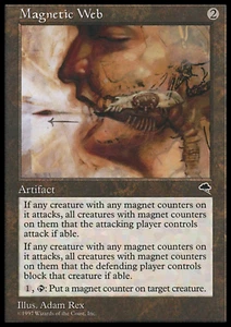 MTG: Magnetic Web - Tempest - Magic Card - Picture 1 of 2