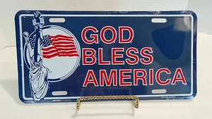 Targa auto God Bless America novità in rilievo - Foto 1 di 2