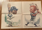 Matty Alou Rusty Staub NY Daily News Sunday Pullout Yankees & Mets Stark 1973