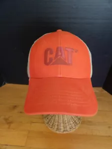 NEW CAT CATERPILLAR TRUCKERS CAP HAT ADJUSTABLE STRAP MESH EMBROIDERY LOGO - Picture 1 of 9
