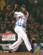 DAVID ORTIZ - 2004 WORLD SERIES Red Sox Autographed Signed 8x10 Reprint Photo !!