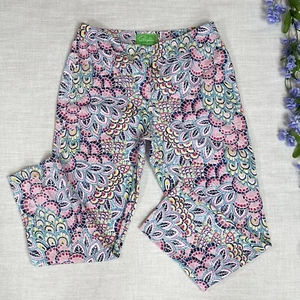Cappagallo Womens Chelsea Pants Size 10 Aloha Colorful Floral - Picture 1 of 12