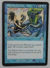 MAGIC THE GATHERING MTG 2002 ONSLAUGHT BLUE PSYCHIC TRANCE INSTANT RARE CARD