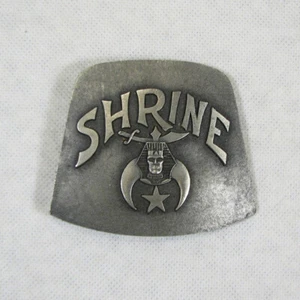 Vintage Shrine Belt Buckle Shriners Metal Belt Buckle Indiana Metal Craft 1980 - Picture 1 of 3