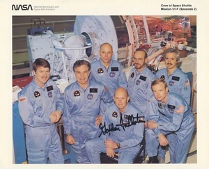 GORDON FULLERTON Autographed Signed Space Shuttle Mission 51-F Spacelab 2 Photo - Picture 1 of 2