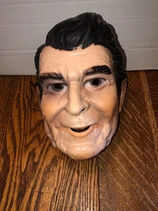 1980 Cesar RONALD REAGAN Plastic Halloween Mask-Adult Size - Picture 1 of 8