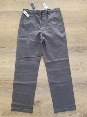 Original Penguin Men 38x34 Pants Slim Fit Stretch Gray Chino Casual Dress Wear - Image 1 of 4