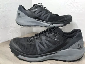 Salomon Sense Ride 4 Trail Running Mens 10 Sneaker Shoes Black Gray Outdoors - Picture 1 of 17