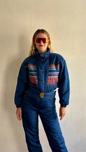 Vintage Italian 1990's Ski Suit Sheherazade by Colmar Size 42 - Picture 1 of 10