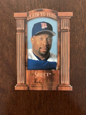 Select Kirby Puckett 1996 Claim to Fame troquelado #17 gemelos patio #'d/2100 envío gratuito Foto 1 de 2