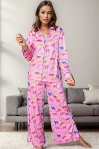 Pocketed Printed Top and Pants Lounge Set - Picture 1 of 3