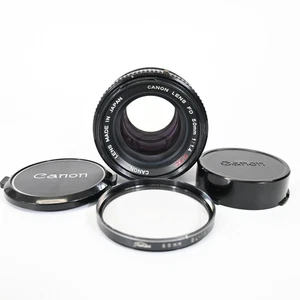 Canon FD 50mm f/1.4 S.S.C. Standard Lens FD Mount Cameras Filter Front Rear Cap - Picture 1 of 7