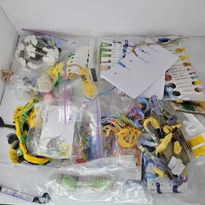 Large Assorted Lot Of Embroidery Floss & Threads Includes DMC Bucilla & More - Picture 1 of 12