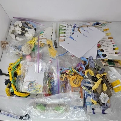 Large Assorted Lot Of Embroidery Floss & Threads Includes DMC Bucilla & More - Image 1 of 4
