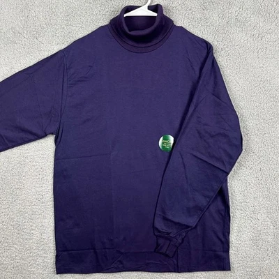 Moletom Cross Creek gola alta masculino grande azul pulôver manga longa algodão NOVO - Imagem 1 de 4