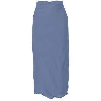 Langer Wickelrock, Strandrock, Sommerrock - blau - Bild 1 von 4