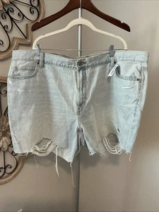 Pantalones Cortos Denim Rectos holgados tiro alto Old Navy 24 Nuevos con Etiquetas - Imagen 1 de 11