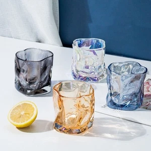 6Pcs Comfortable Grip Whisky Glass Cup 200ML Cocktail Drinking Glasses Bar - Picture 1 of 18