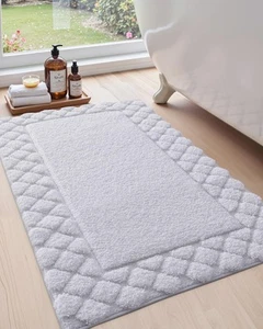 Machine Washable Bath Mat for Shower, Ultra Soft, Absorbent Bathroom Rug with... - Picture 1 of 9