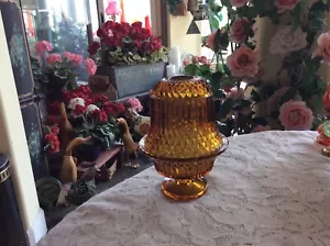 #2 Feenlampe Prinzessin Haus Indiana Glas Bernstein Diamant Punktlicht Vintage - Bild 1 von 6
