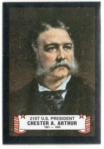CHESTER A ARTHUR 1980 Kellogg's Presidents Card #21 - Picture 1 of 1