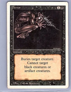 MTG Magic the Gathering Revised Edition Terror LP Common - Picture 1 of 2