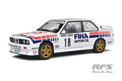 BMW M3 E30 Rallye Rally Monte Carlo 1989 Marc Duez FINA 1:18 Solido 1801518 - Bild 1 von 4