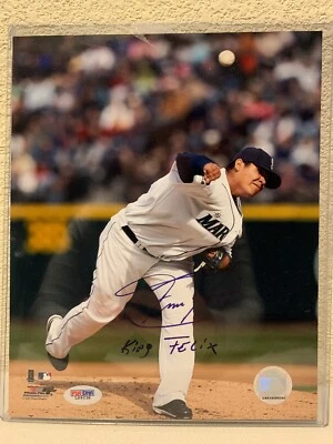 Felix Hernandez Signed Seattle Mariners 8x10 Photo PSA/DNA - Image 1 of 4
