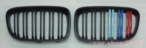 Для 11-14 BMW 1 серии F20 F21 передняя решетка стиль M матовый черный с ///M цвет - Изображение 1 из 1