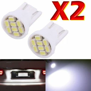 2 LED T10 8 SMD Lampada Posizione Luci e Targa BIANCO Per Fari XENON W5 - Afbeelding 1 van 2