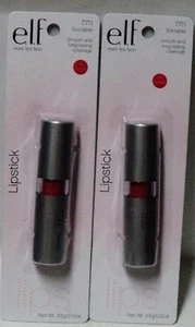 2 e.l.f. Smooth Long Lasting Color & Shine Lipstick SOCIABLE #7711 NIP - Picture 1 of 1