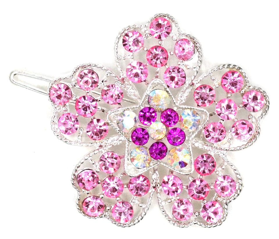 Pinzas para el cabello TB Flower mujeres niños niñas brillantes estrás cristal princesa Foto 1 de 1